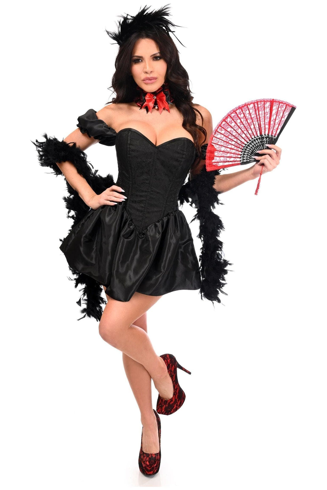Top Drawer 5 PC Sexy Saloon Girl Corset Dress Costume - Love it Curvy
