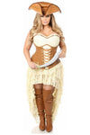 Top Drawer 4 PC Sexy Pirate Corset Costume - Love it Curvy