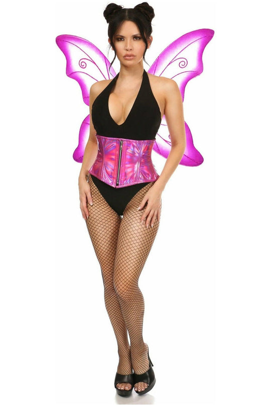 Top Drawer 2 PC Fuchsia Pixie Fairy Corset Costume - Love it Curvy