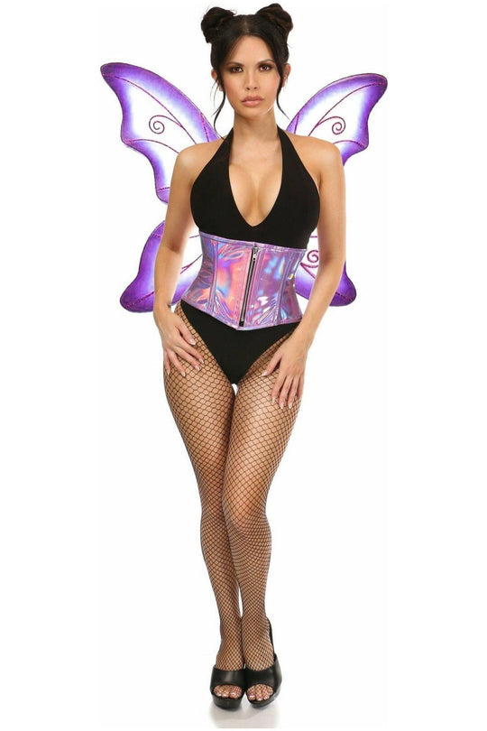 Top Drawer 2 PC Purple Pixie Fairy Corset Costume - Love it Curvy