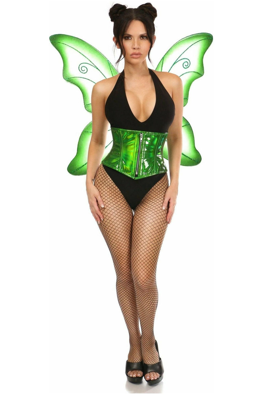 Top Drawer 2 PC Green Pixie Fairy Corset Costume - Love it Curvy