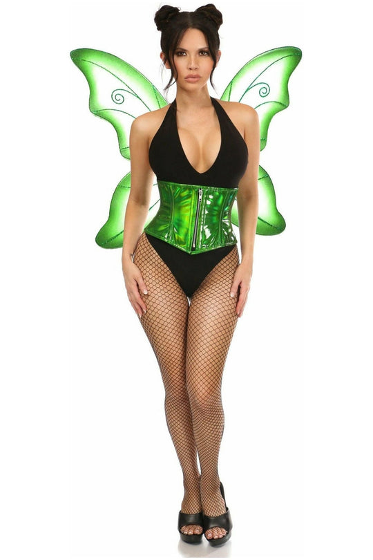 Top Drawer 2 PC Green Pixie Fairy Corset Costume - Love it Curvy