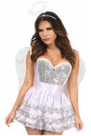 Top Drawer 4 PC Sequin Angel Corset Costume - Love it Curvy