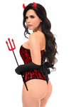 Top Drawer 4 PC Premium Devil Corset Costume - Love it Curvy