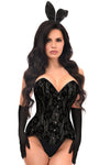 Top Drawer 4 PC Premium Black Bunny Corset Costume - Love it Curvy