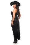 Top Drawer 4 PC Black Lace Premium Pirate Corset Costume - Love it Curvy