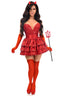 Top Drawer 5 PC Red Sequin Devil Corset Costume - Love it Curvy