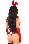 Top Drawer 4 PC Red Sequin Bunny Corset Costume - Love it Curvy