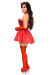 Top Drawer 5 PC Premium Devil Corset Costume - Love it Curvy