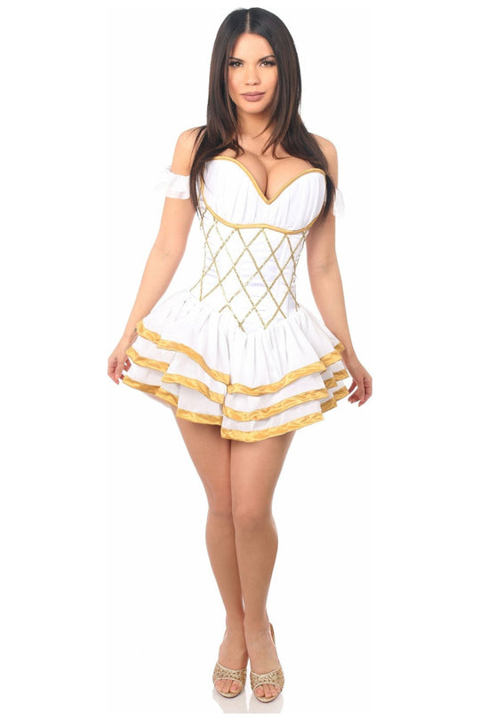 Top Drawer Steel Boned Greek Goddess Corseted Dress - Love it Curvy
