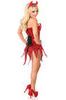 Top Drawer Red Sequin Devil Corset Dress Costume - Love it Curvy