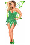 Top Drawer Green Sequin Fairy Corset Dress Costume - Love it Curvy