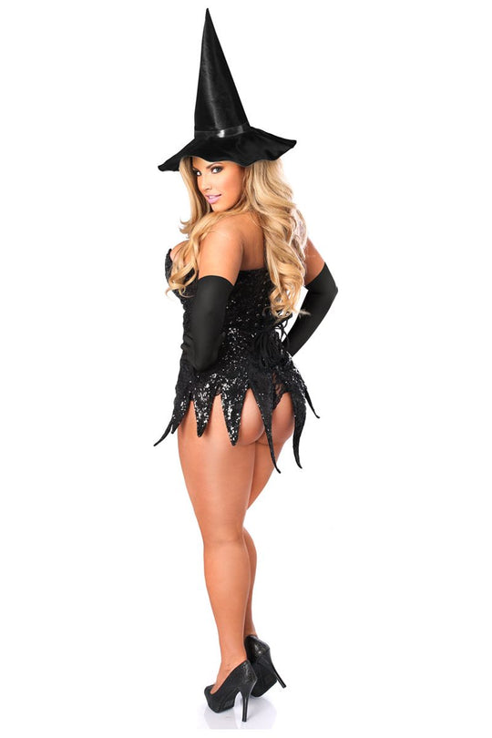 Top Drawer Sequin Witch Corset Dress Costume - Love it Curvy