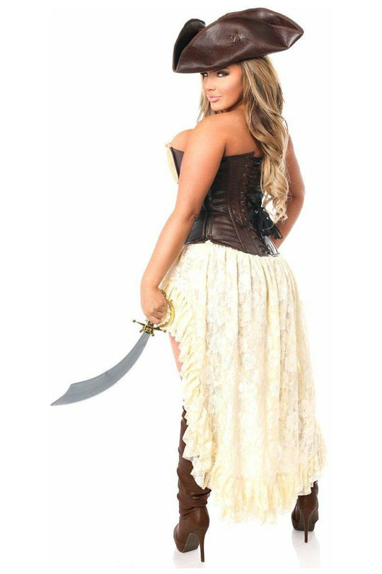 Top Drawer 4 PC Pirate Captain Costume - Love it Curvy