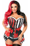 Top Drawer 3 PC Jokester Villian Corset Costume - Love it Curvy