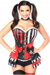 Top Drawer 3 PC Jokester Villian Corset Costume - Love it Curvy
