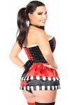 Top Drawer 3 PC Jokester Villian Corset Costume - Love it Curvy