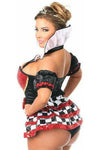 Top Drawer 6 PC Royal Red Queen Corset Costume - Love it Curvy