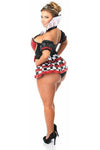 Top Drawer 6 PC Royal Red Queen Corset Costume - Love it Curvy