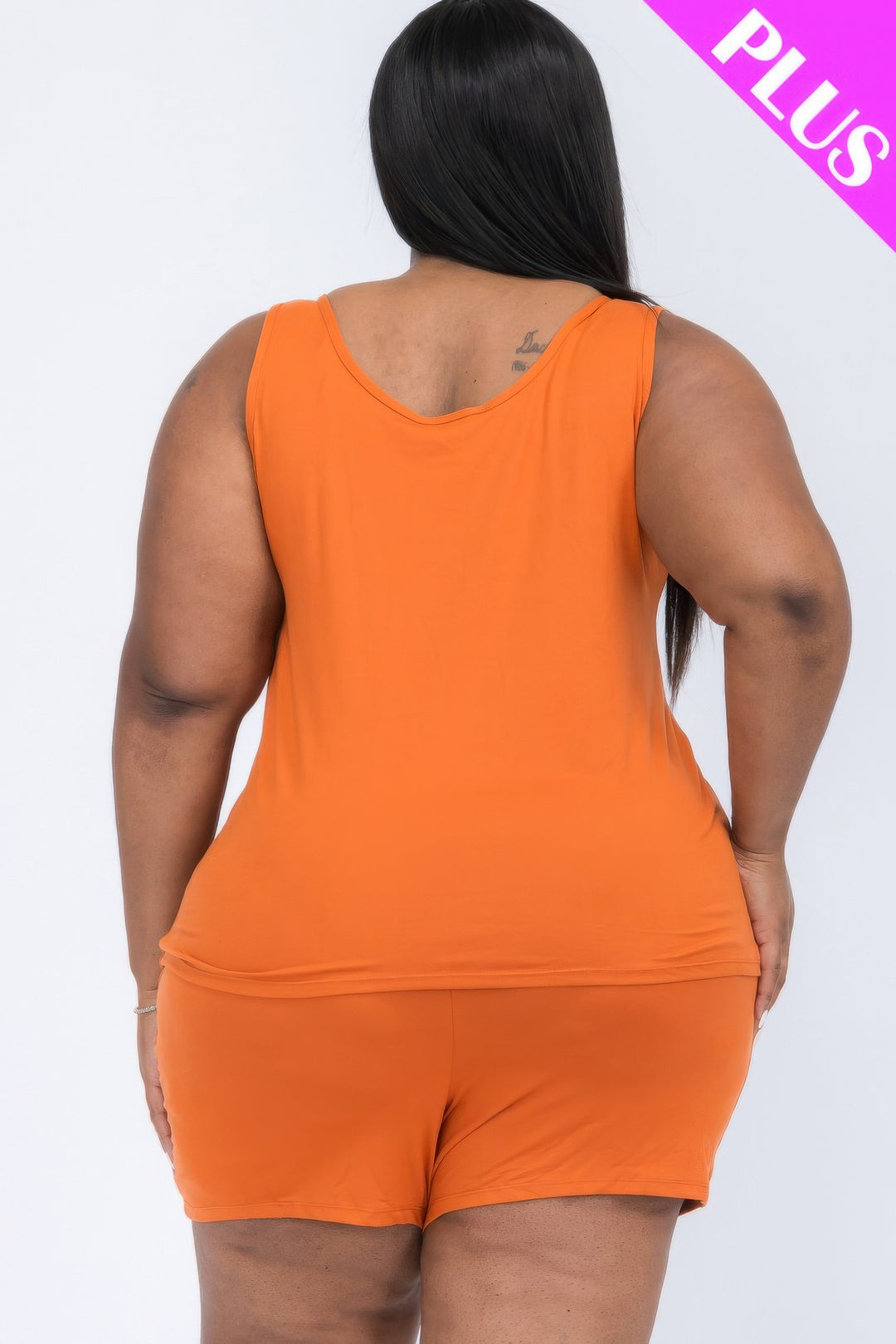 Plus Comfy Tank Top & Shorts Set - Love it Curvy