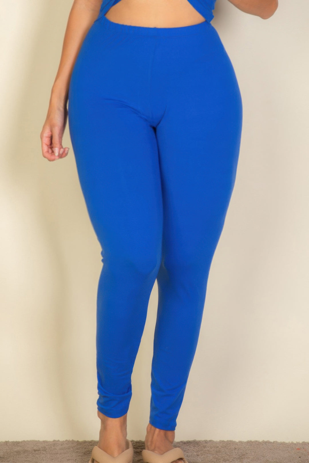 Plus Size Basic Solid Leggings - Love it Curvy