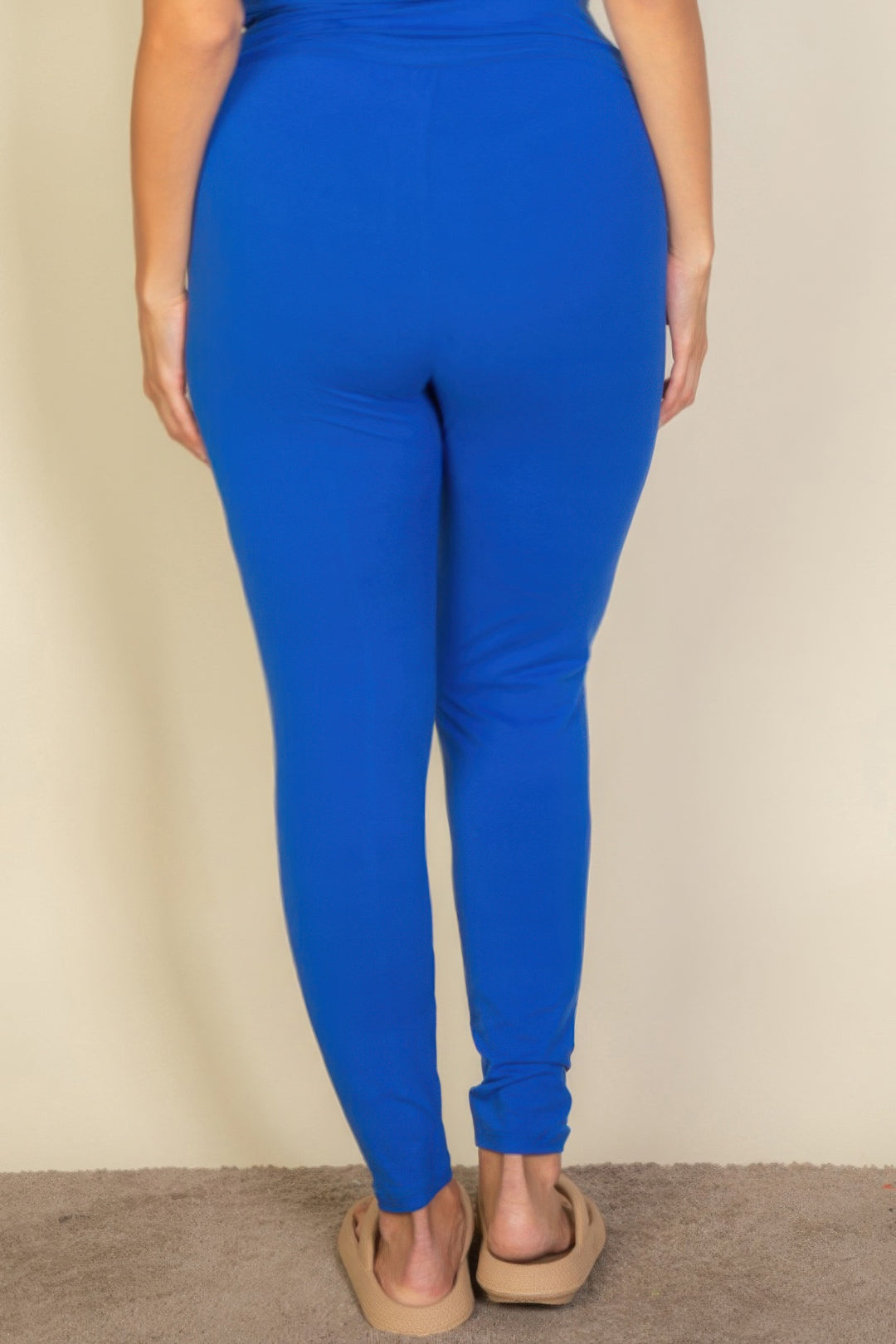 Plus Size Basic Solid Leggings - Love it Curvy