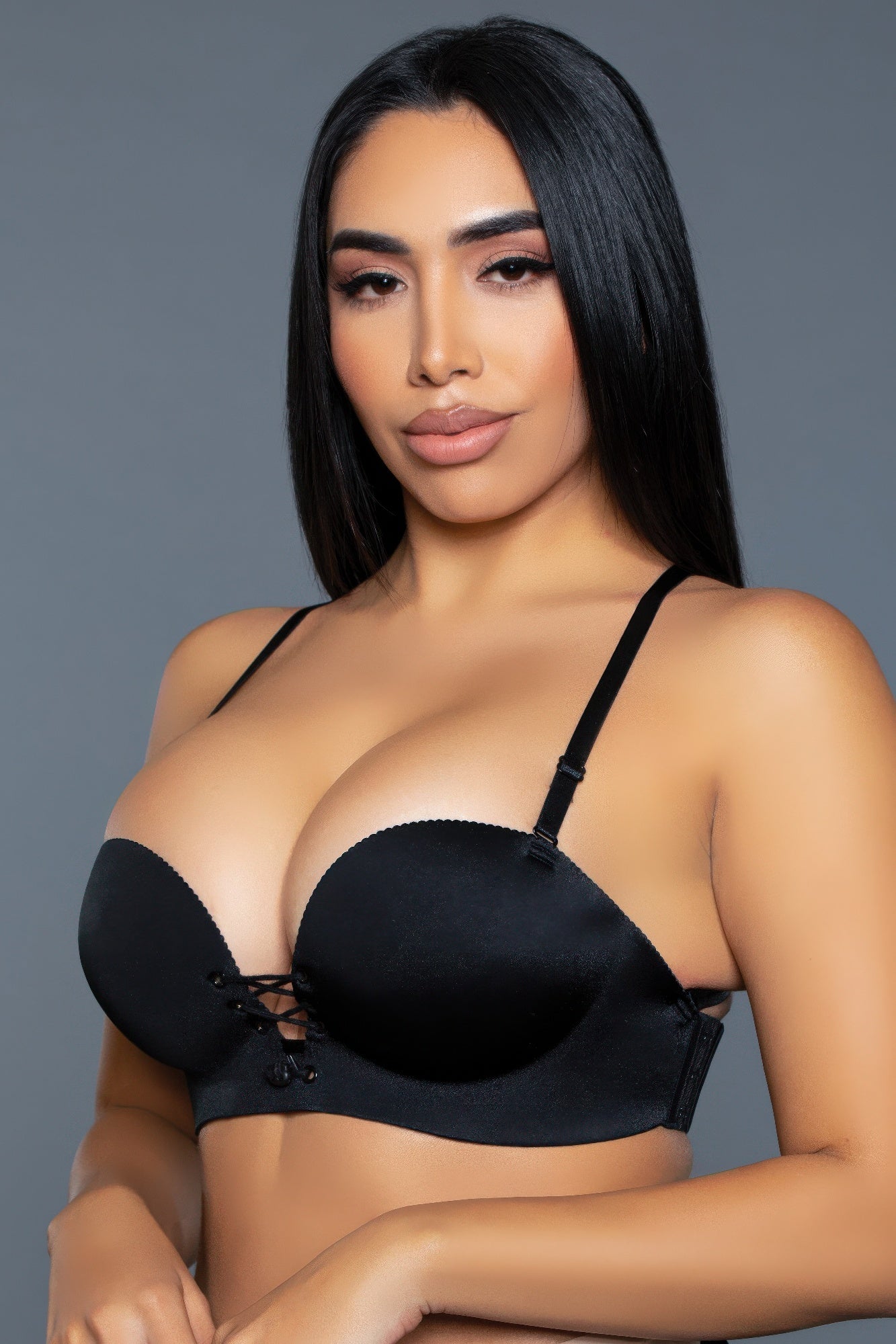Front Tie Fashion Bra | Love It Curvy Secondary image