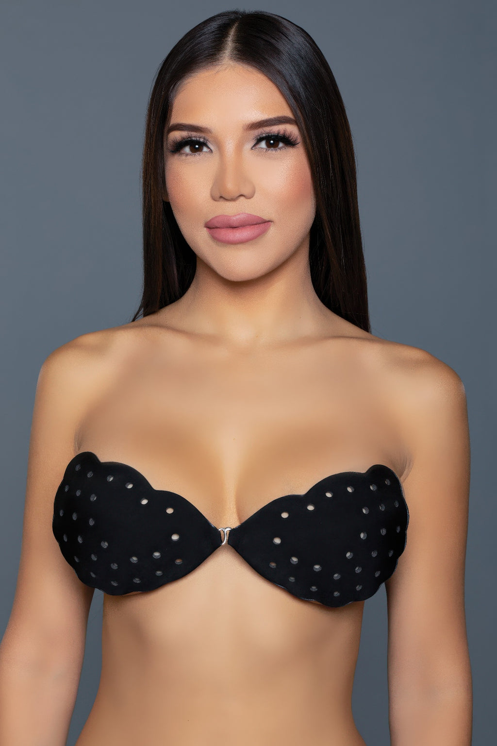 Scalloped Edge Fabric Adhesive Bra