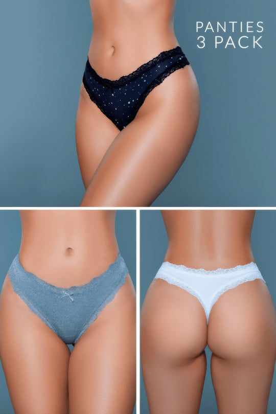 Jade Thong 3 Pack - Love it Curvy