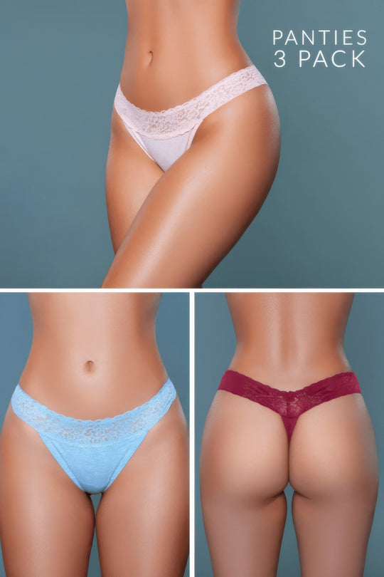 Asher Thong 3 Pack - Love it Curvy