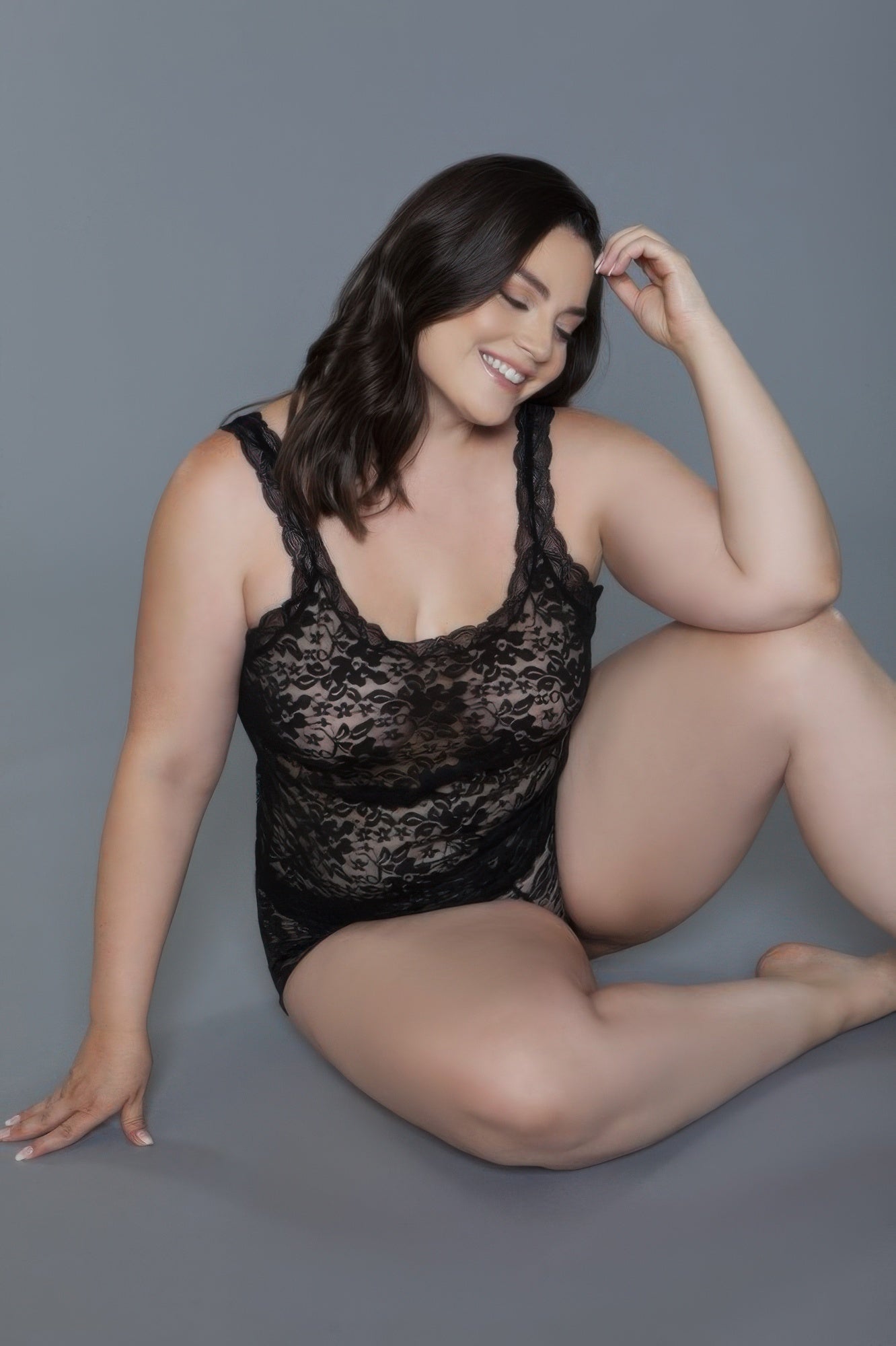 Love It Curvy Melina Lace Cami & Shorts Set (2237) Secondary image