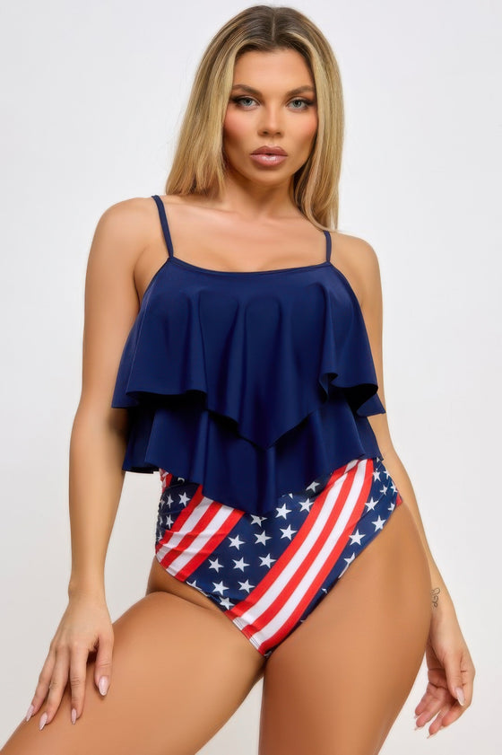 Margaret Flounce Tankini Set (2508) | Love It Curvy