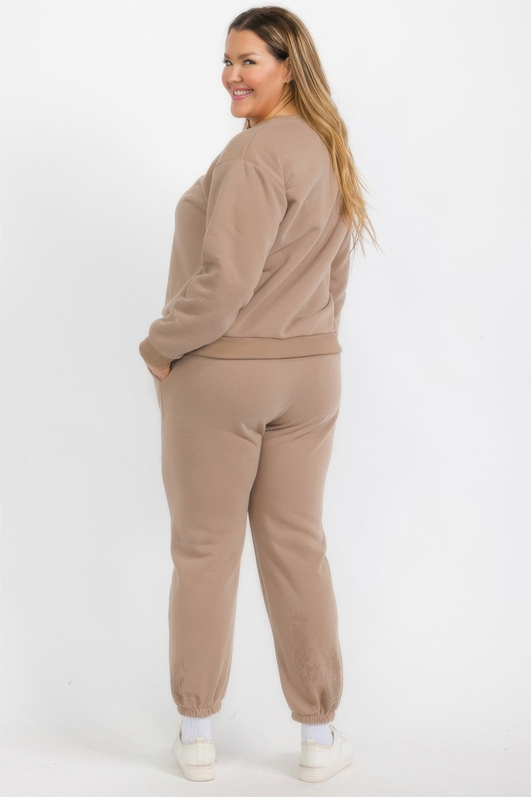 Plus Size Classic Poly Fleece Crewneck Pullover - Love it Curvy