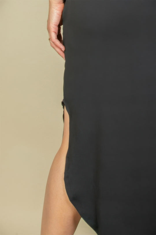 Plus Size Hidden Pocket Batwing Sleeve V Neck Long Dress - Love it Curvy