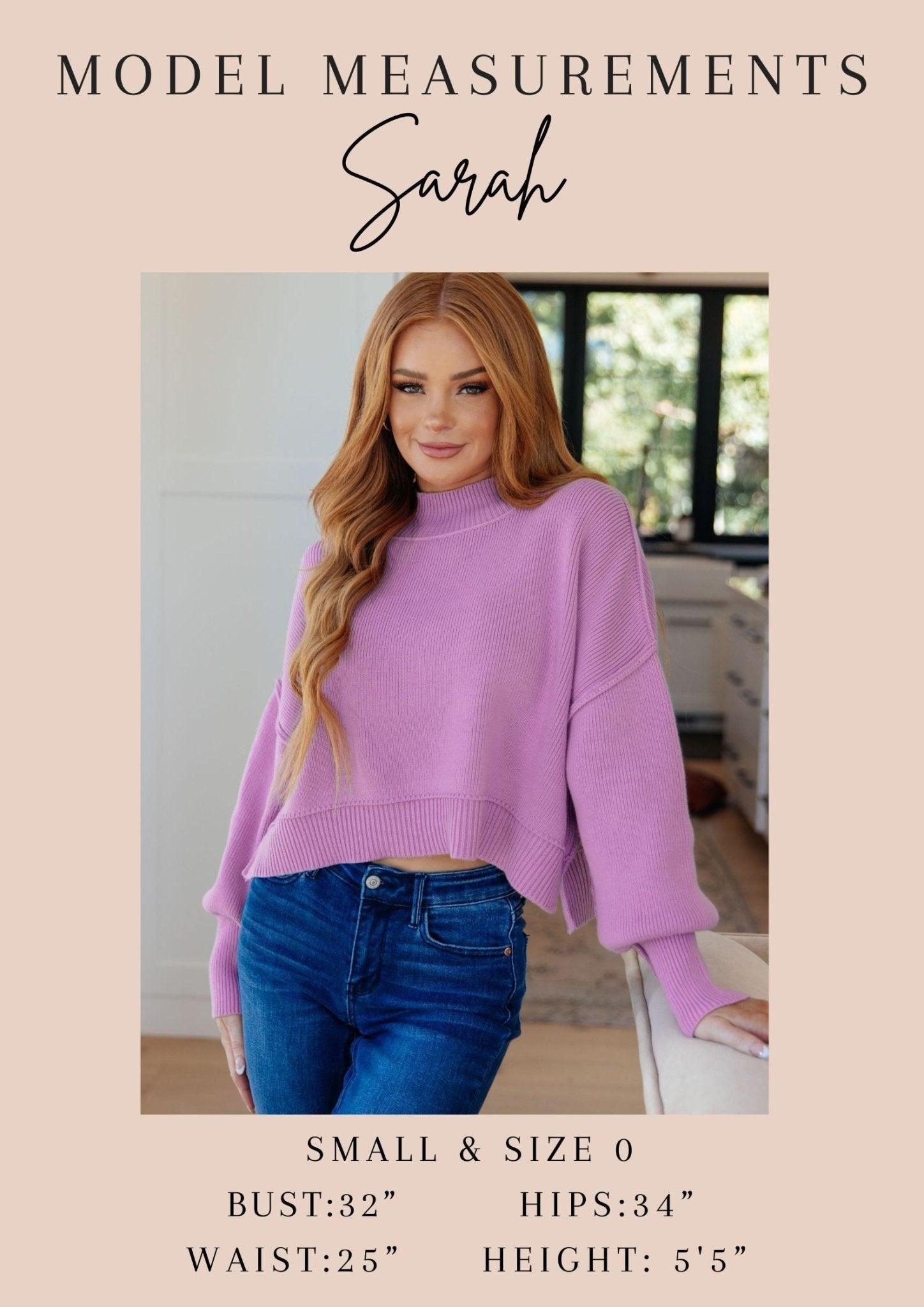 Back to Life V-Neck Sweater in Pink - AS7793-01 - Love it Curvy