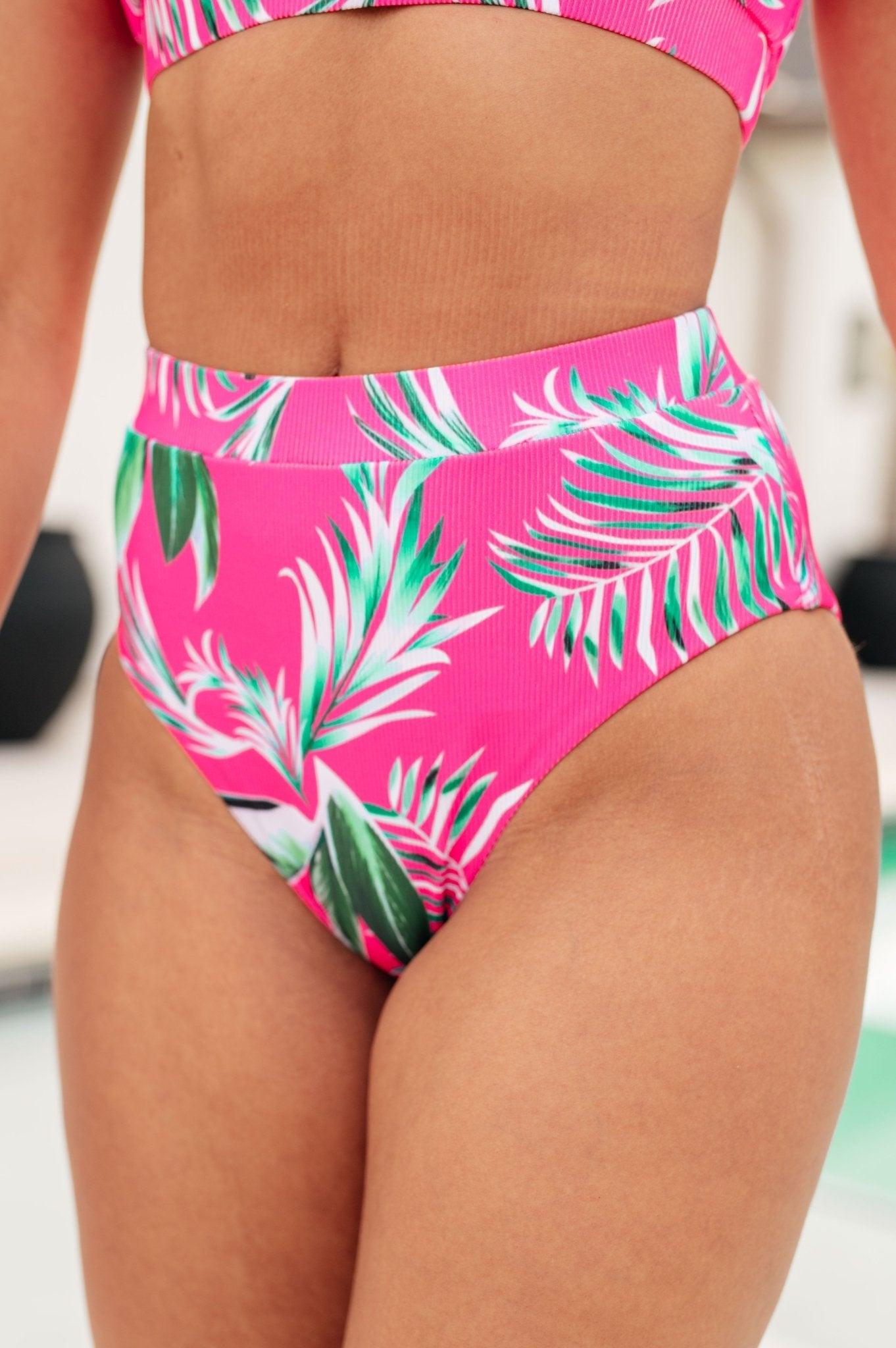 Barbados Tropical Print Swim Bottoms - AS7744-01 - Love it Curvy