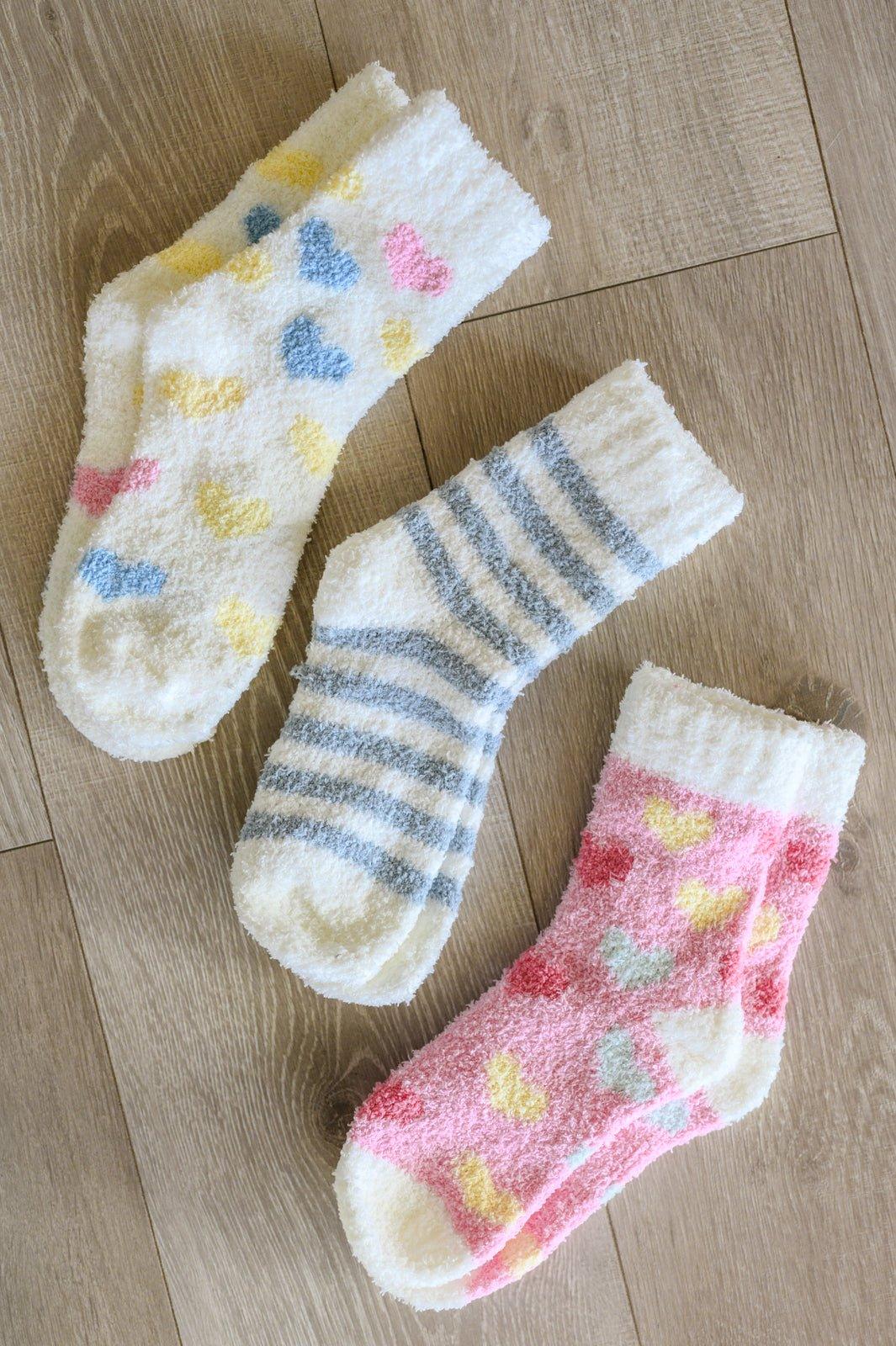 Be Mine Softest Cloud Socks set of 3 - AS7564-01 - Love it Curvy