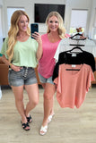 Big Sky Country Waffle Knit Top In Apricot - AS8522-01 - Love it Curvy