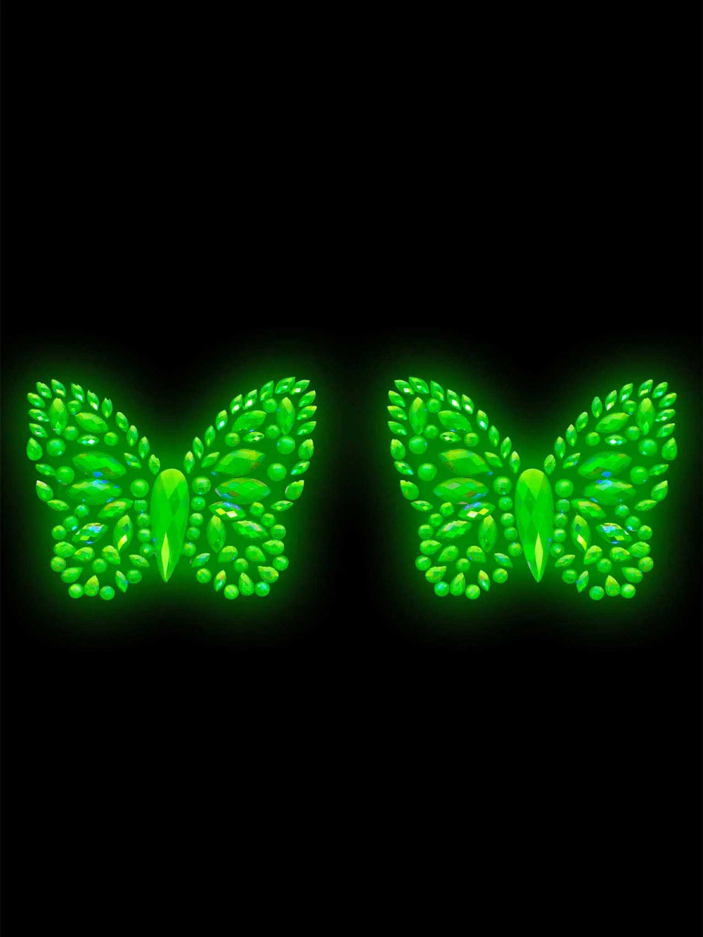Chrysalis Sticker Nipple Pasties - Glow in the Dark - Love it Curvy