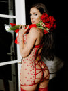 Angelina Lips Embroidery Bow Back Chemise Set from Love It Curvy