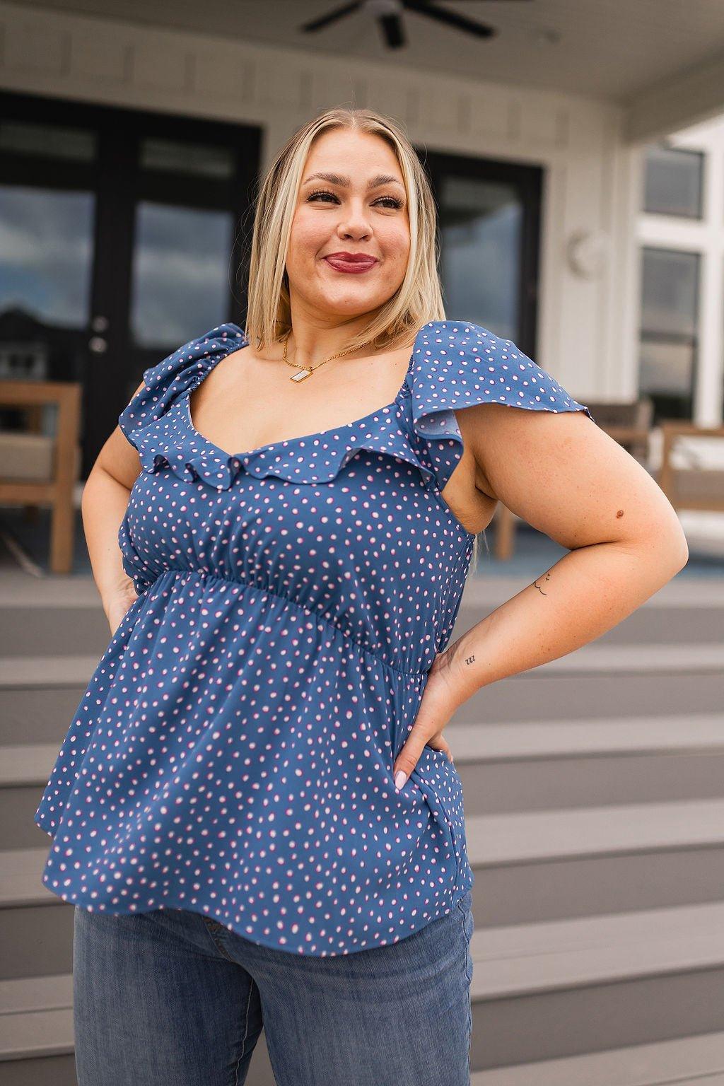 Connect the Dots Peplum Blouse - AS6097 - 01 - Love it Curvy