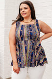 Cool Connections Peplum Tank - AS6411-01 - Love it Curvy