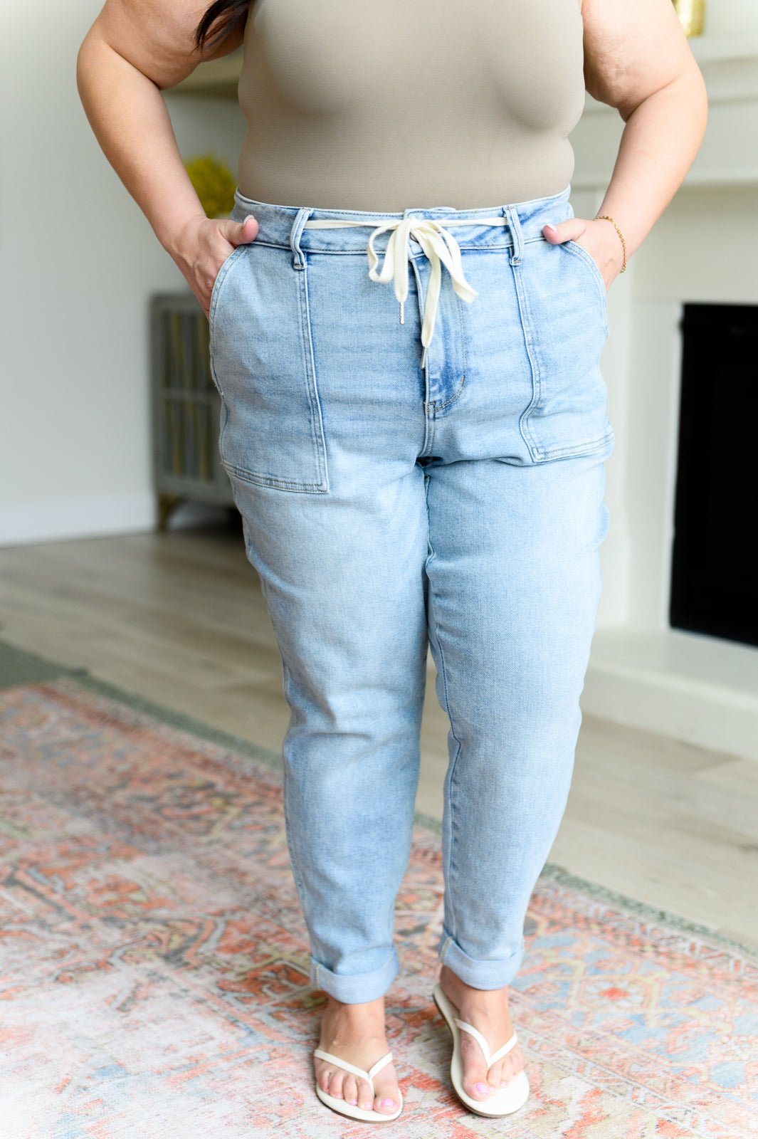 Cooper High Rise Vintage Denim Jogger - AS8238-01 - Love it Curvy