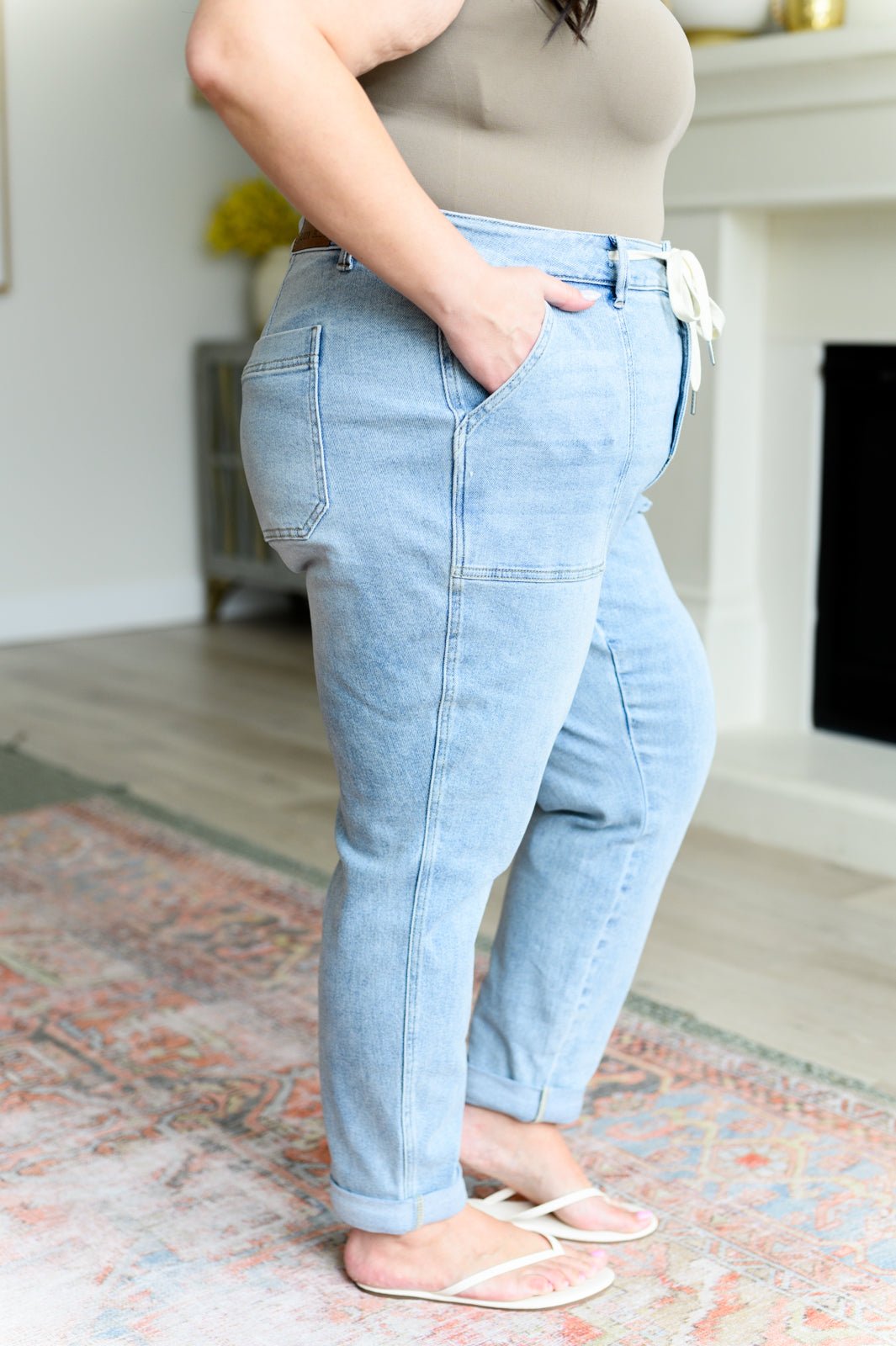 Cooper High Rise Vintage Denim Jogger - AS8238-01 - Love it Curvy