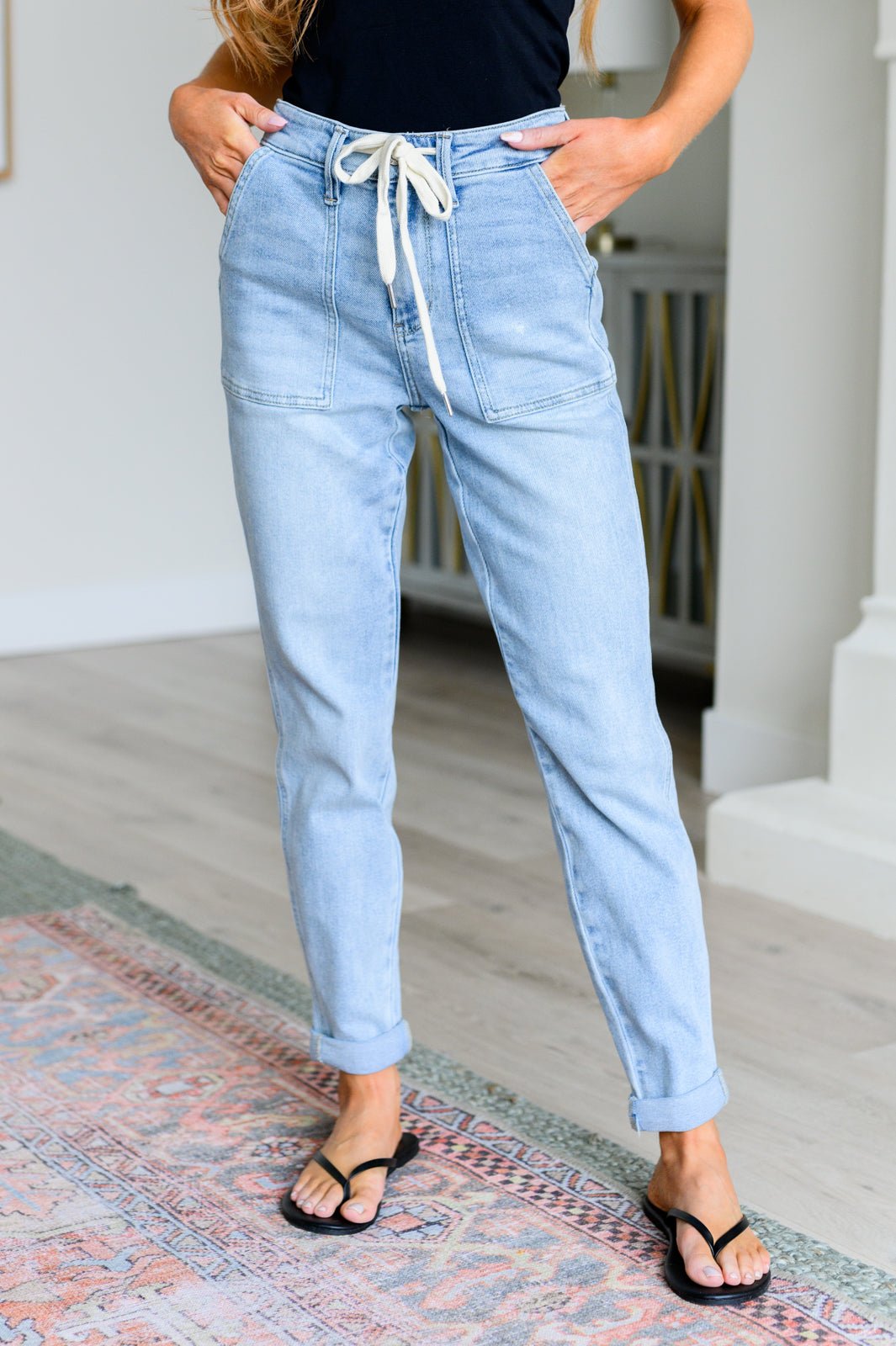 Cooper High Rise Vintage Denim Jogger - AS8238-01 - Love it Curvy