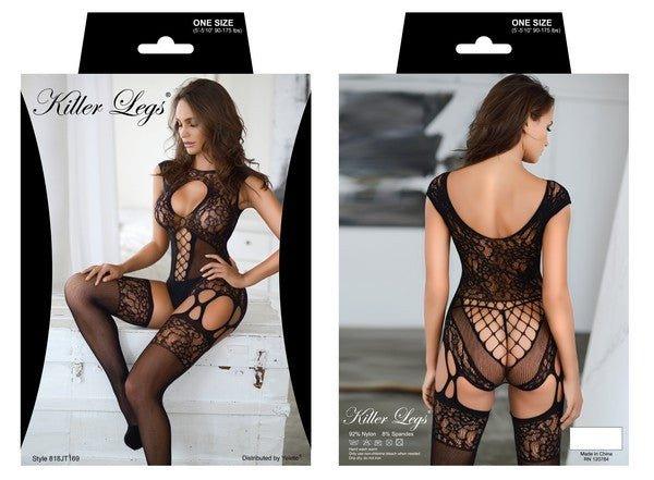 Criss Cross Detail Fishnet Dress - Love it Curvy