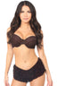 Dark Brown Lace Ruffle Panty - Love it Curvy