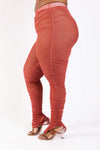 Plus Size Ruched Mesh Leggings | Love it Curvy