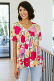 Do It Anyways Floral Top - AS6386-01 - Love it Curvy