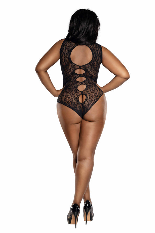 Dreamgirl Plus Leopard Peek-A-Boo Teddy